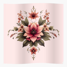 (Beautiful Roses and Leaves Floral Pattern=7379) Posters 16x20" or 18x18inch Wall Art Living Room Bedroom Décor Print