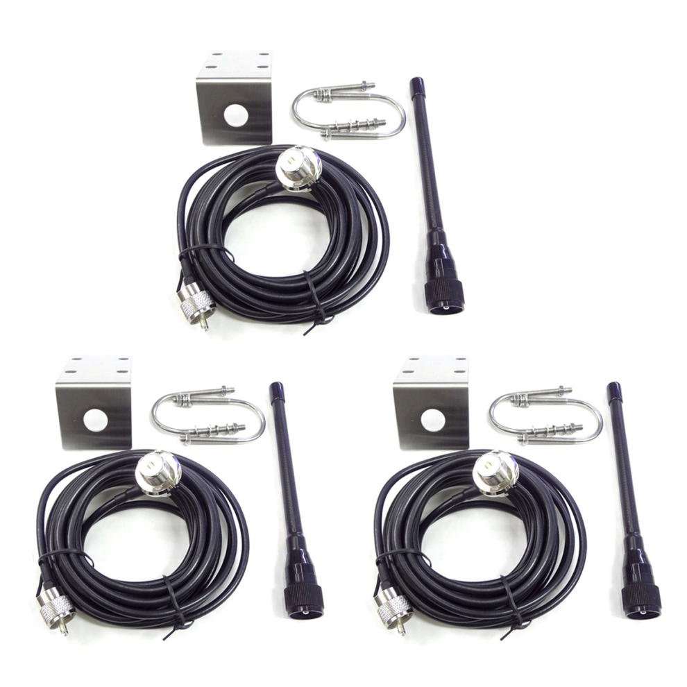 3X Vhf Marine Antenna 156-163Mhz Rubber Waterproof Mast Aerial With 5M Rg-58 Cable For Boat Sailboat Yacht 4851689824953