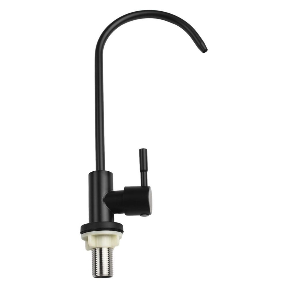 (black) G1/2 Gooseneck Water Purifier Faucet Reverse Osmosis Drinking Water Filter