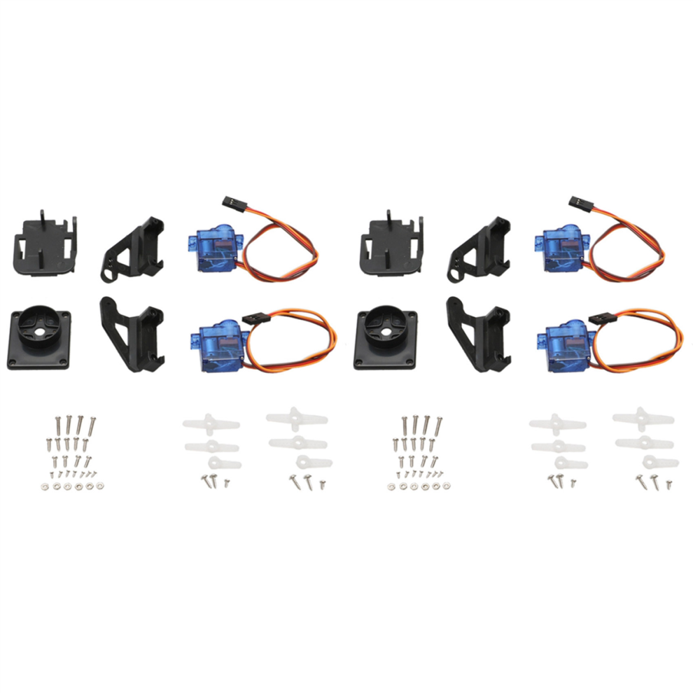 2Set Dual Axle Servo Gimbal Anti-Vibration Camera Platform Mount Ptz Pan/Tilt With 4Pcs 9G For Fpv Drone Assembly 4851689824373