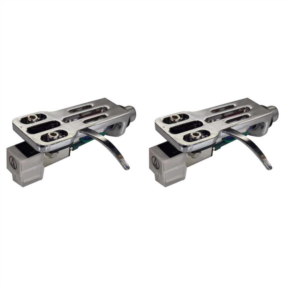 2X At3600l Moving Magnetic Stylus Headshell Connect Kit For Lp Vinyl Record Player Turntable Phonograph, Silver 4851689824106