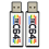 2X USB Stick for C64 Mini Retro Game Console Plug and Play U Disk with 5370 Games 2