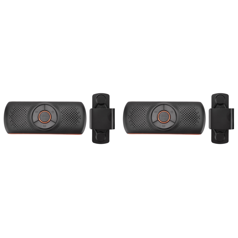 2X Car Bluetooth Speaker In Speakerphone For Handsfree Talking, Wireless Music Player With Visor Clip 4851689823819