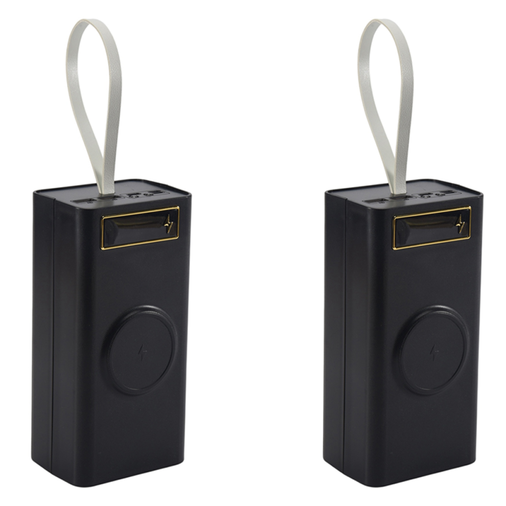 2X 21X18650 Battery Case Welding Free Power Bank - With 18650 Charge Box Detachable Diy Shell Light 4851689823789