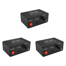 3X AU-10X NE5532 Audio Signal Preamplifier Headphone Pre AMP Board Gain 20Db 3.5MM Volume Control Tone DC 12V