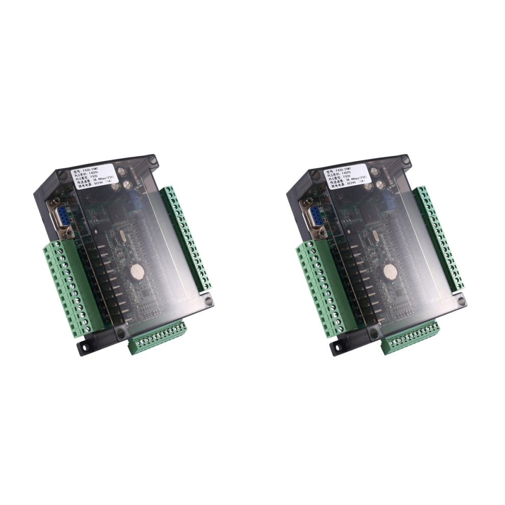 2X Fx3u-24Mt Plc Industrial Control Board 14 Input 10 Output 6Ad 2Da With 485 Communication And (B) 4851689823437