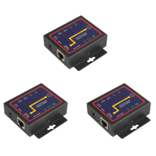 3X Industrial Modbus Serial RS232 RS485 RS422 to Ethernet Converter Device Server /RTU RJ45 RS232+RS485 Connector