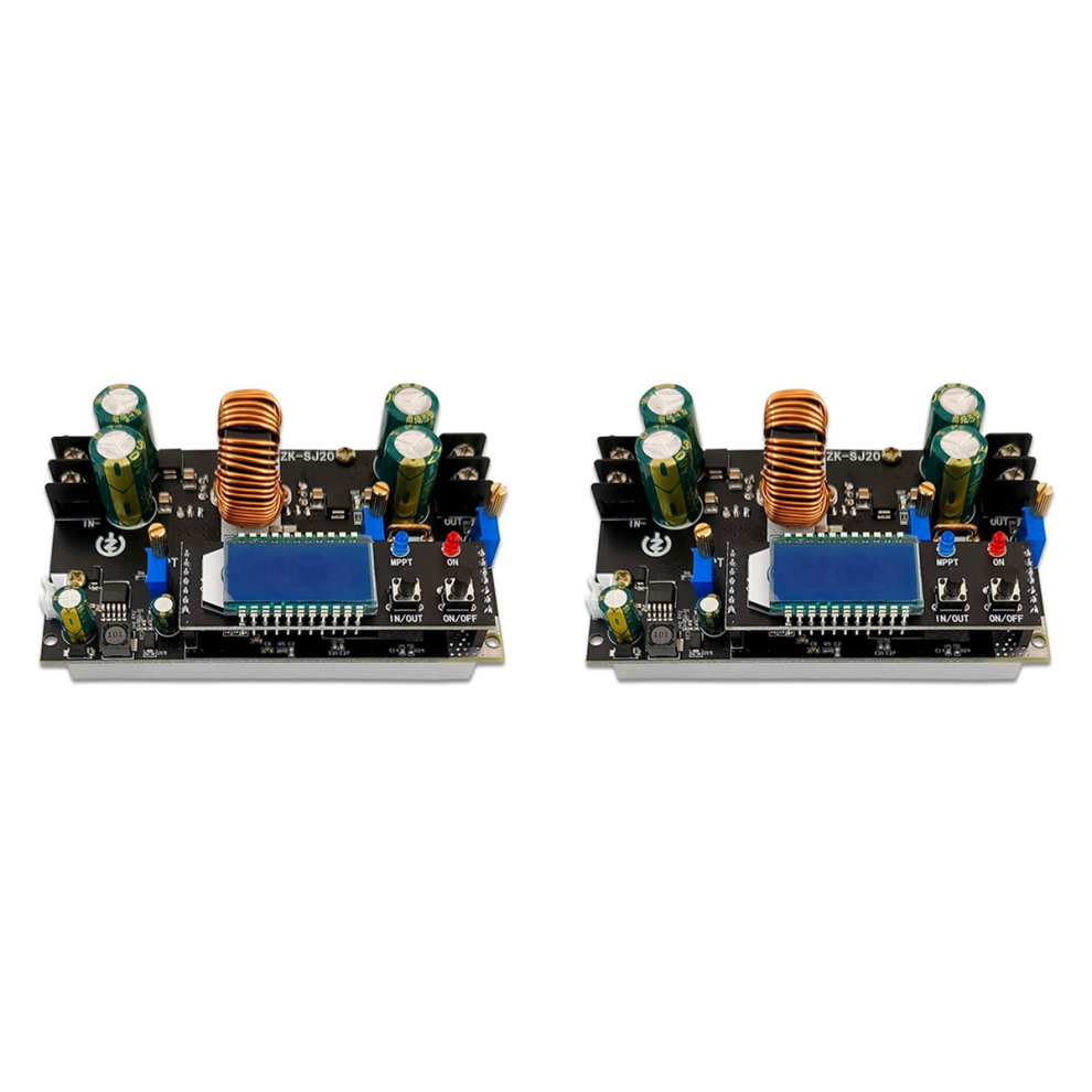 2X -Sj20 Automatic Step Up Down Module Mppt With Lcd Display Buck Boost Converter Power Supply Adjustable Board 4851689828456