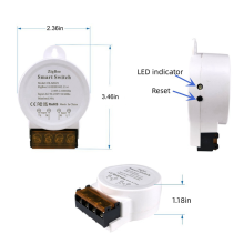 3X ZigBee Smart Switch Light Tuya/Smart Life App Support Voice Control 30A Voltage AC 90-250V, White