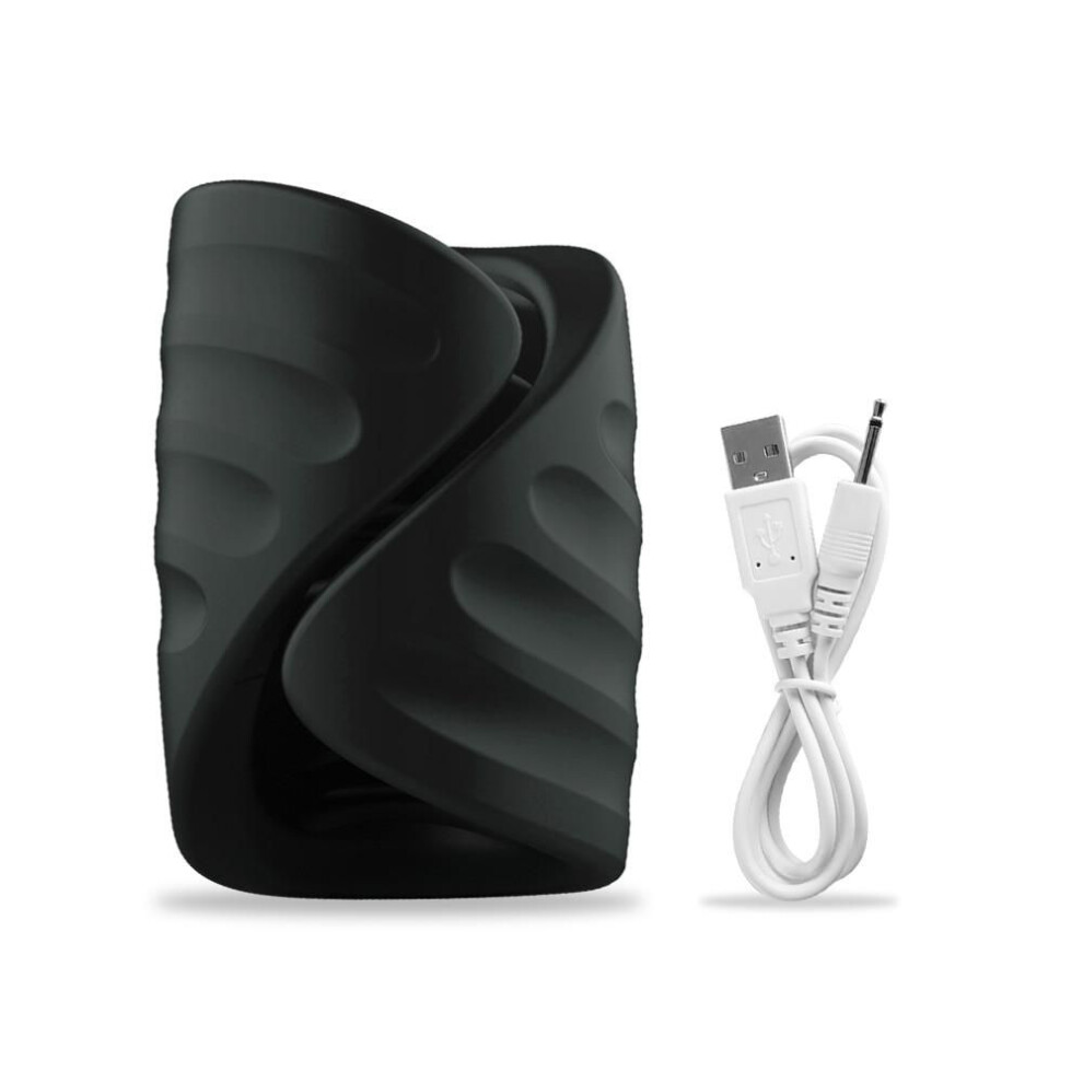 (black) Automatic Man Masturbator Ejaculation Delay Glans Trainer Penis Stimulater Massager Male Vibrator Sex Machine For Men