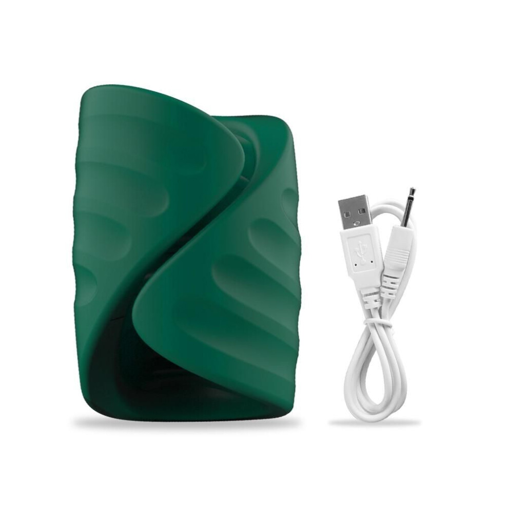 (green) Automatic Man Masturbator Ejaculation Delay Glans Trainer Penis Stimulater Massager Male Vibrator Sex Machine For Men