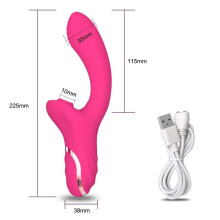 (red) 20 Modes Clitoral Sucking Vibrator Female Clitoris Sucker Vacuum Stimulator Dildo Sex Toys Goods for Adults