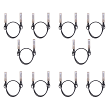 10X 10G SFP+ Twinax Cable, Direct Attach Copper() 10GBASE SFP Passive Cable for SFP-H10GB-CU1M,,(0.5M)