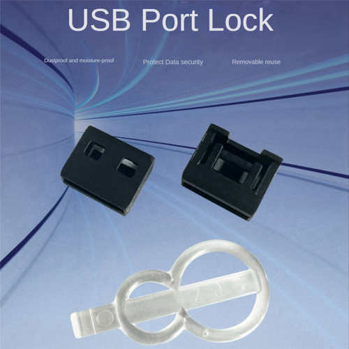 200Pcs USB Dust Plug Charger Port Cover Cap Security Lock Universal Dustproof Protector PC Notebook Laptop 2