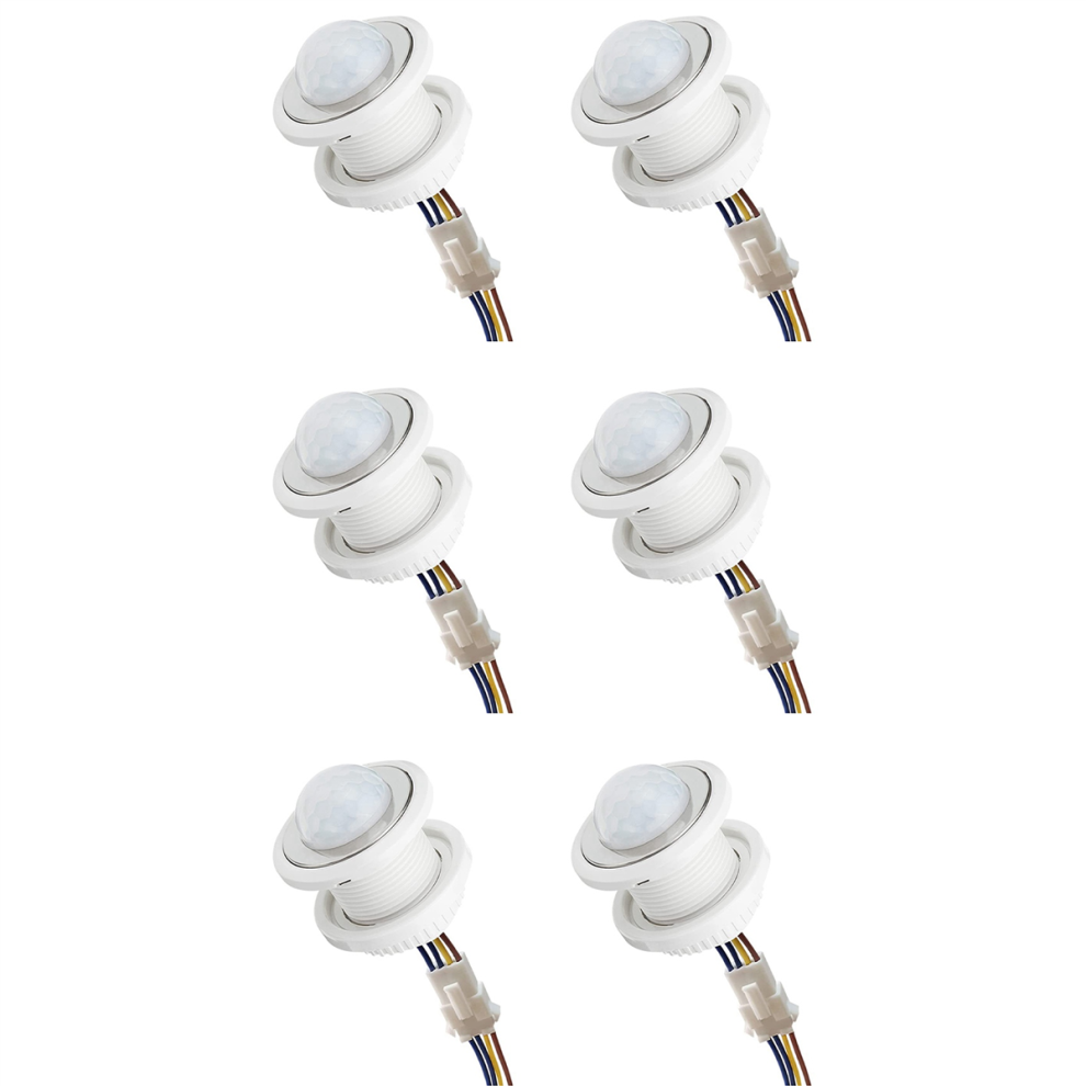 6X Mini Motion Sensor Light Switch 110-220V Pir Smart Detection Time Delay Adjustable Infrared Induction Detector 4851689830336