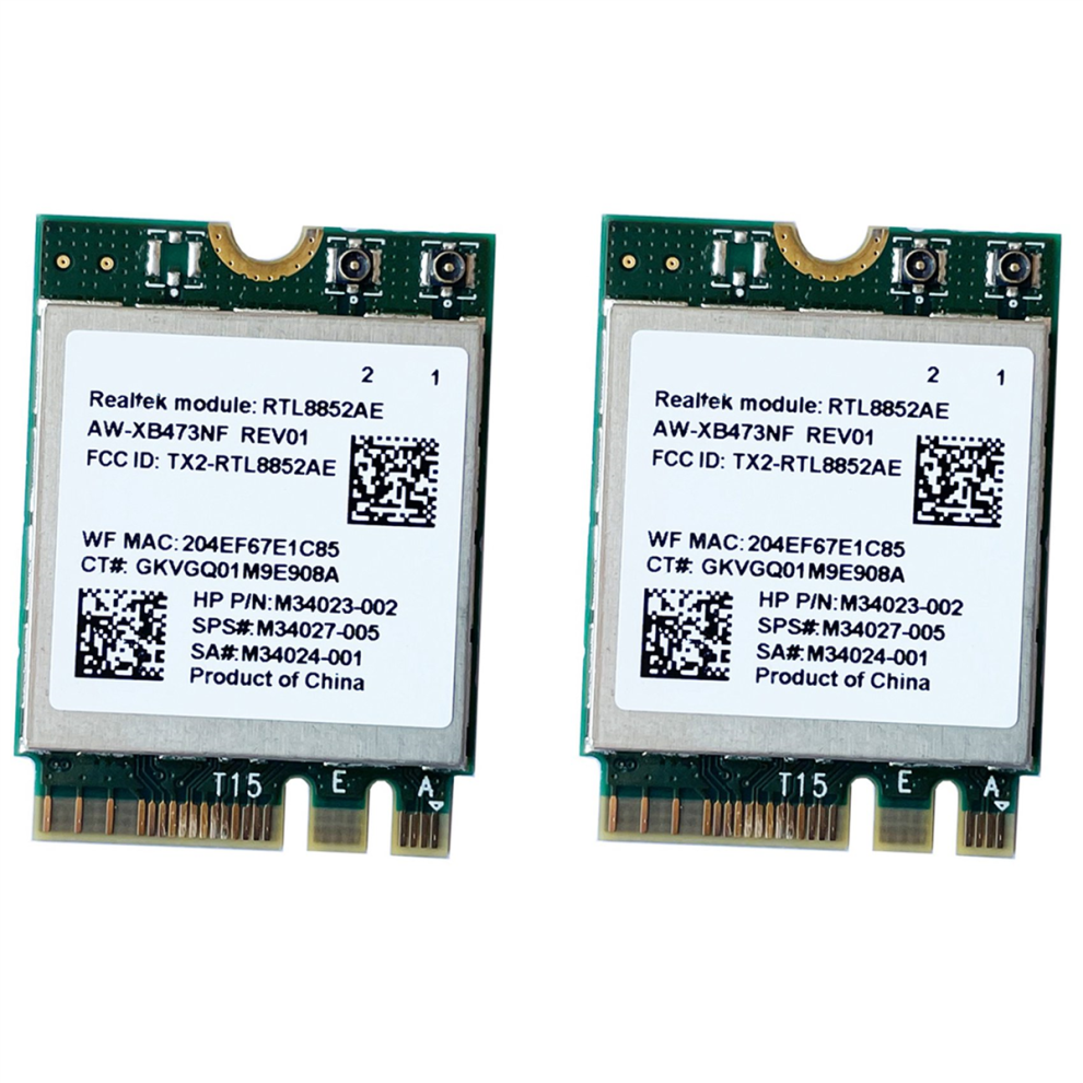 2X 2.4G 5G 802.11Ac/Ax Wireless Module Aw-Xb473nf Rtl8852ae Rtl8852 Wifi 6 -Mimo Network Card Bluetooth 5.2 For Win 10 4851689830299