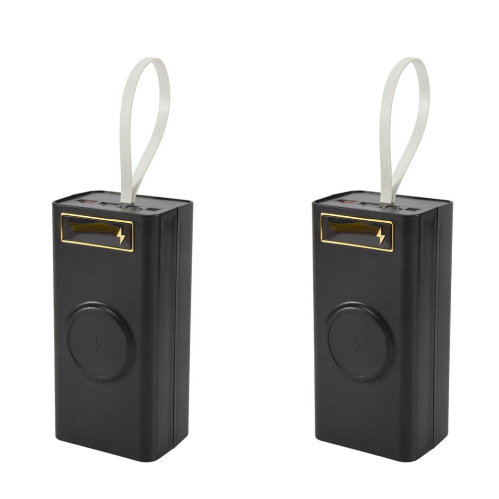 2X 21X18650 Battery Case Welding Free Power Bank Pd- With 18650 Charge Box Detachable Portable Light 4851689831234