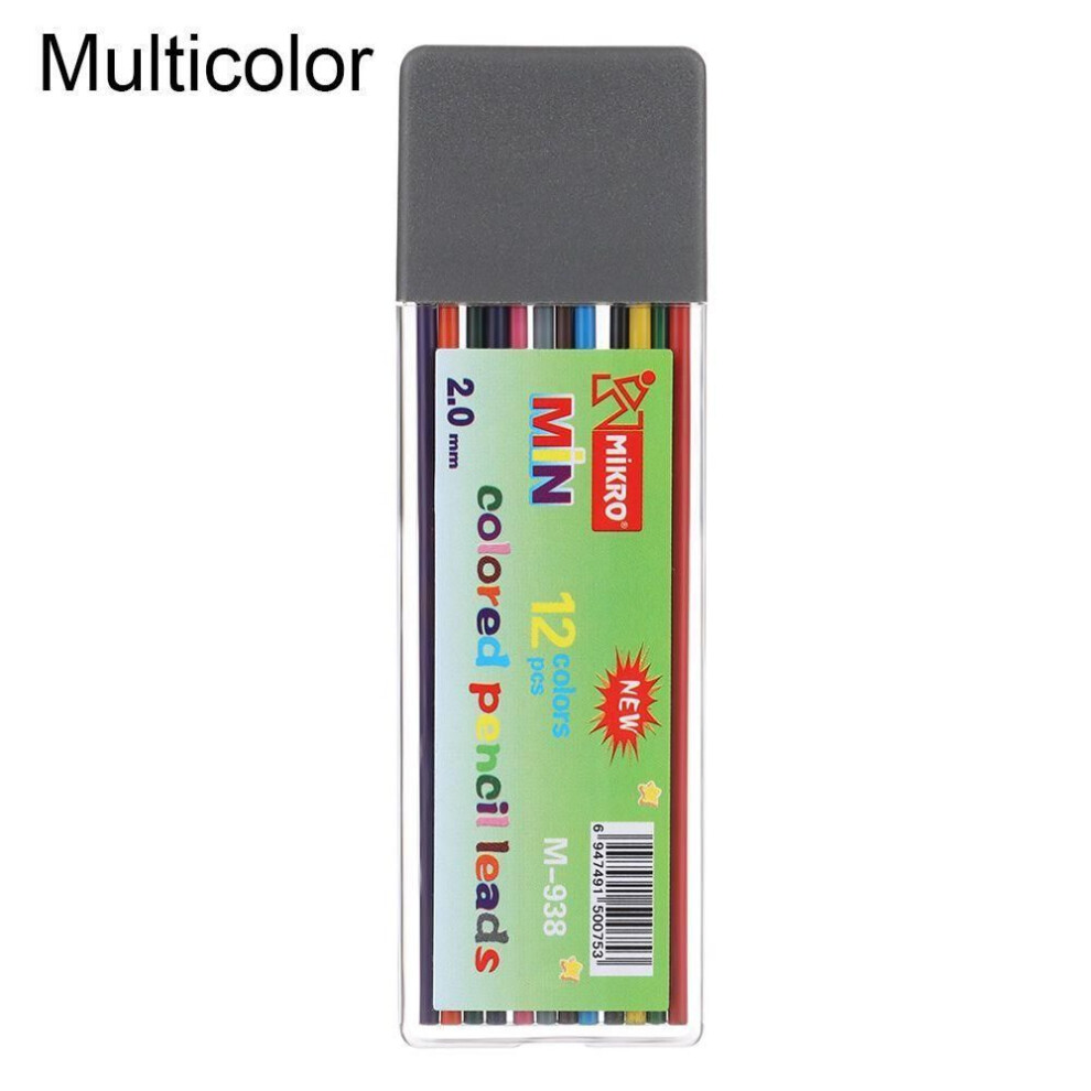 (multicolor) Professional Sketch Automatic Lead Pen School Office Black/colorful Mechanical Pencil Refills Cores