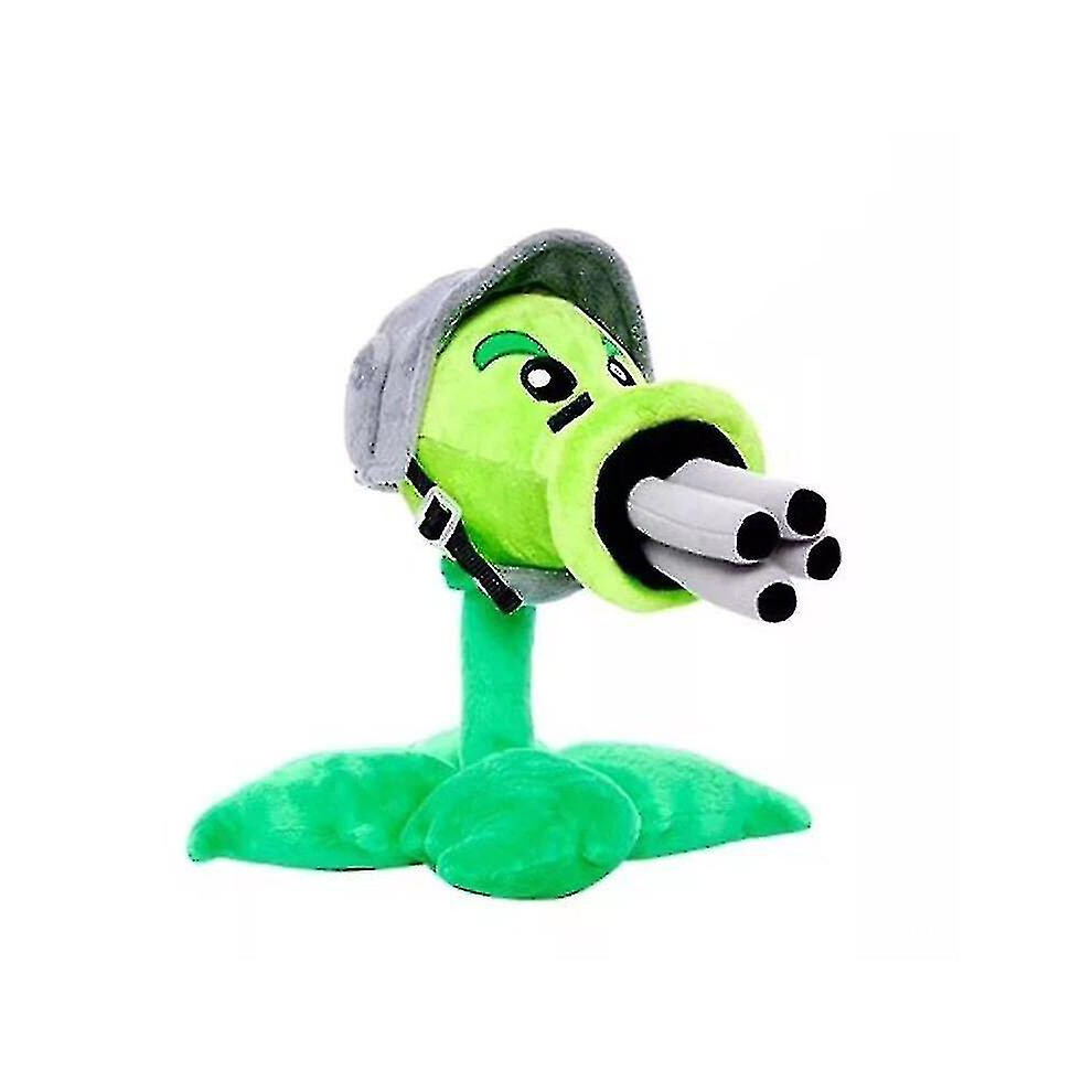 30cm Plants Vs. Zombies Plush Toy Gatling Pea Stuffed Doll for Kid Birthday Gift