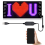2X LED Pixel Panel,USB 5V Flexible Module RGB Scrolling Text Animation Display,Bluetooth APP,16X32 LEDs 7x17CM 3