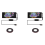 2X LED Pixel Panel,USB 5V Flexible Module RGB Scrolling Text Animation Display,Bluetooth APP,16X32 LEDs 7x17CM 1