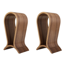 2X Wooden Headset Stand Gaming Headphone Display Holder Hanger for //// Headphones