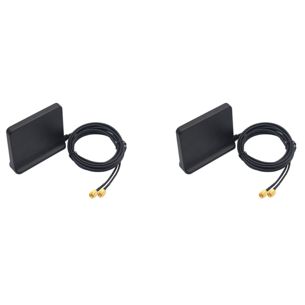 2X Signal Boost 5G 4G Lte 3G Gsm Mimo Aerial High Gain 12Dbi 600-6000Mhz External Omni Wifi Antenna(With Ts9 Adapter) 4851689835782
