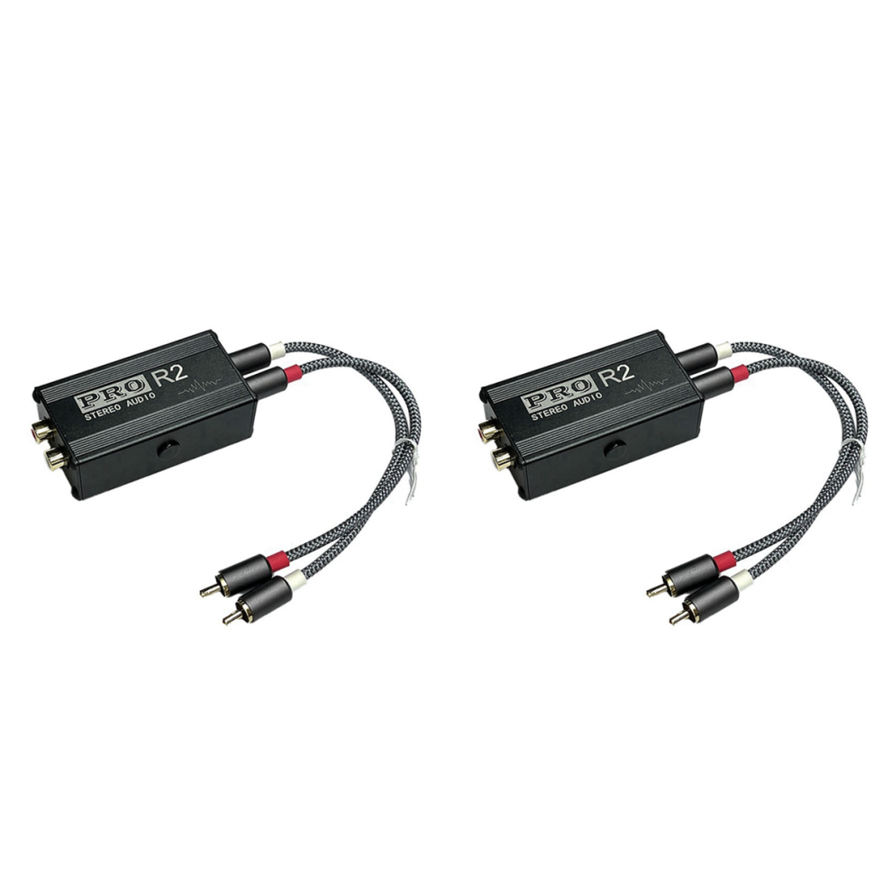 2X Ground Loop Audio Isolator Noise Filter Suppressor Signal Reducer 4851689837618