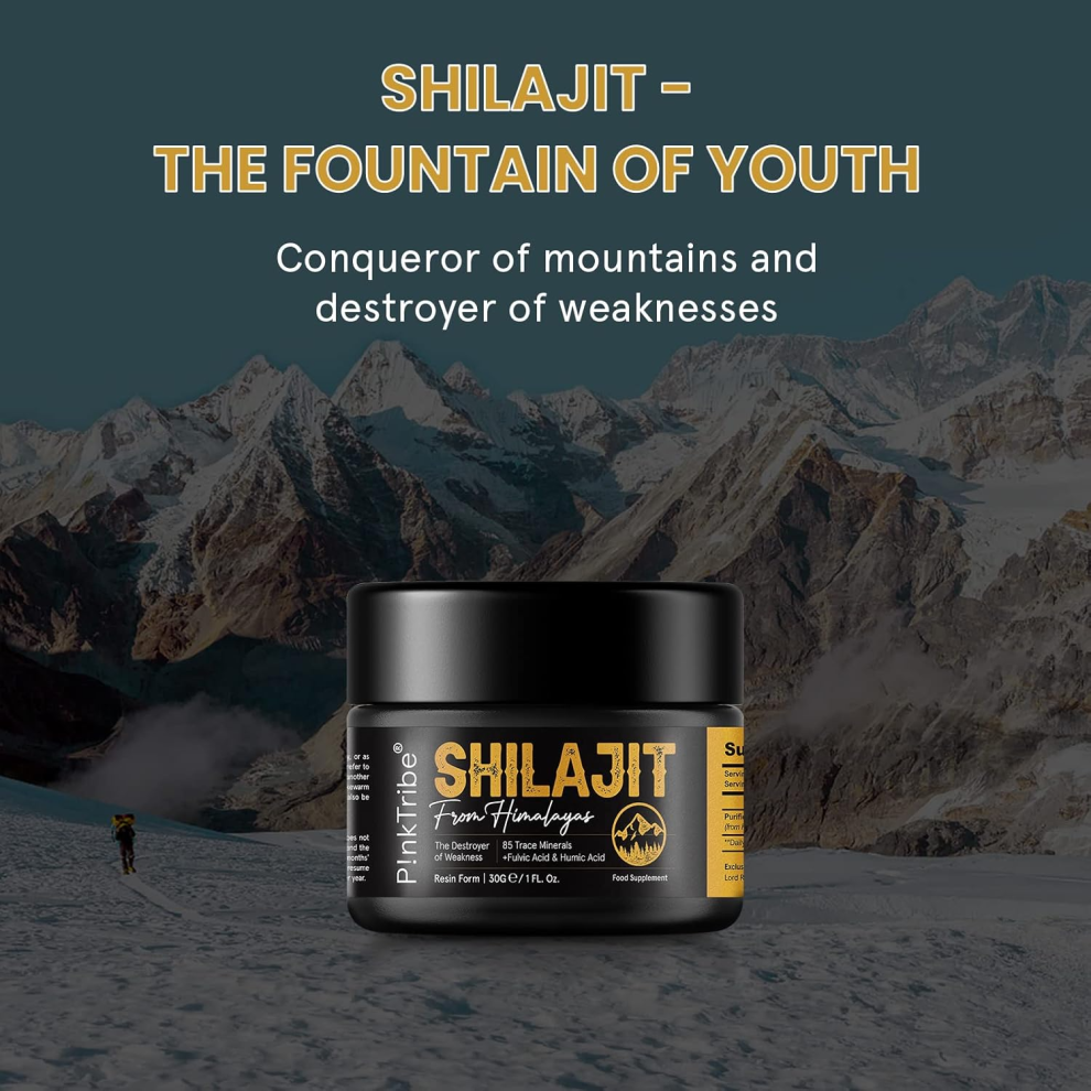 (Pack of 3) Shilajit Resin, Original Himalayan Shilajit 30g - Gold Grade 100% Pure, Rich in Fulvic & Humic Acid, Minerals, Immune S