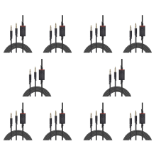 10X Replacement Headset Cable, 2.0M Inline Mute Cable Cord for Gaming Headsets Controller Headphone