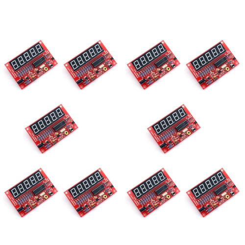 10X 50 MHz Crystal Oscillator Frequency Counter Testers DIY Kit 5 Resolution Digital Red 1
