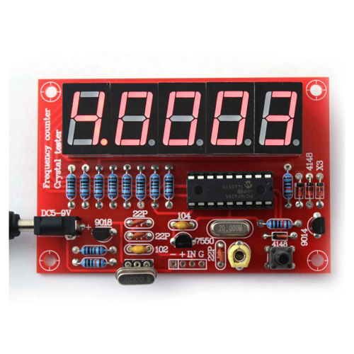 10X 50 MHz Crystal Oscillator Frequency Counter Testers DIY Kit 5 Resolution Digital Red 2