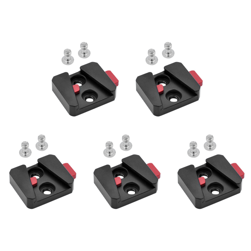 Jojomino 5X 1/4 Universal V Mount Battery Quick Release Plate Adapter Accessories Portable Single Base For All Ptz And Camera