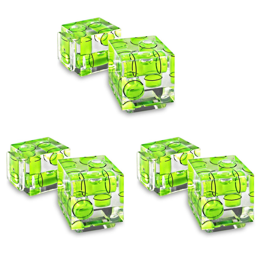 Triple 3 Axis Hot Shoe Bubble Spirit Level Compatible For Dslr Camera (6 Pack) 4851689834778