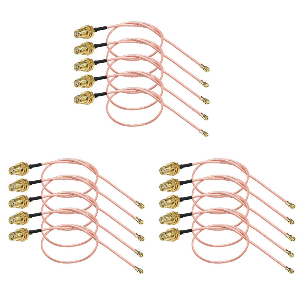 15 Pcs Sma Connector Cable Female To Ufl/U.fl/Ipx/Ipex Rf Or No Coax Adapter Assembly Rg178 Pigtail 4851689836376
