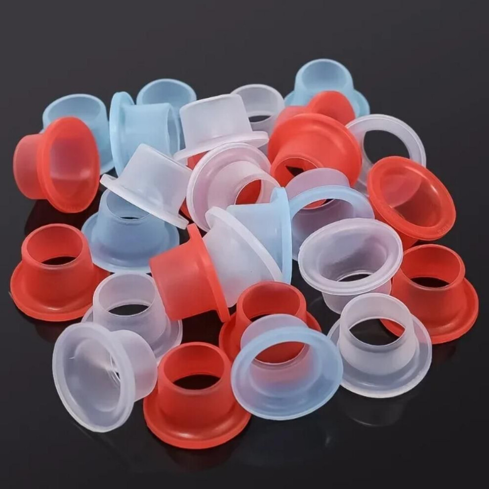 (50PCS Mixed color) Faucet Leak-proof Sealing Gasket Washer Silicone Raw Belt Triangle Valve Rubber Pipe Hose Prevent Dripping Leakage Plug
