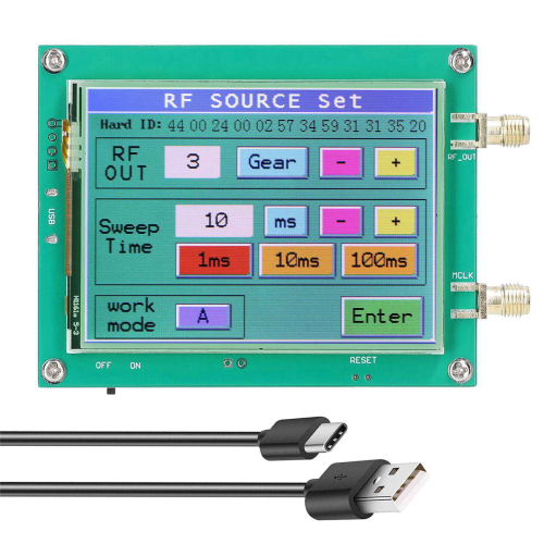3X MAX2870 23.5-6000MHz Signal Generator 0.5PPM Low Noise Source Touchable Screen PC Software Control PLL VCO 2