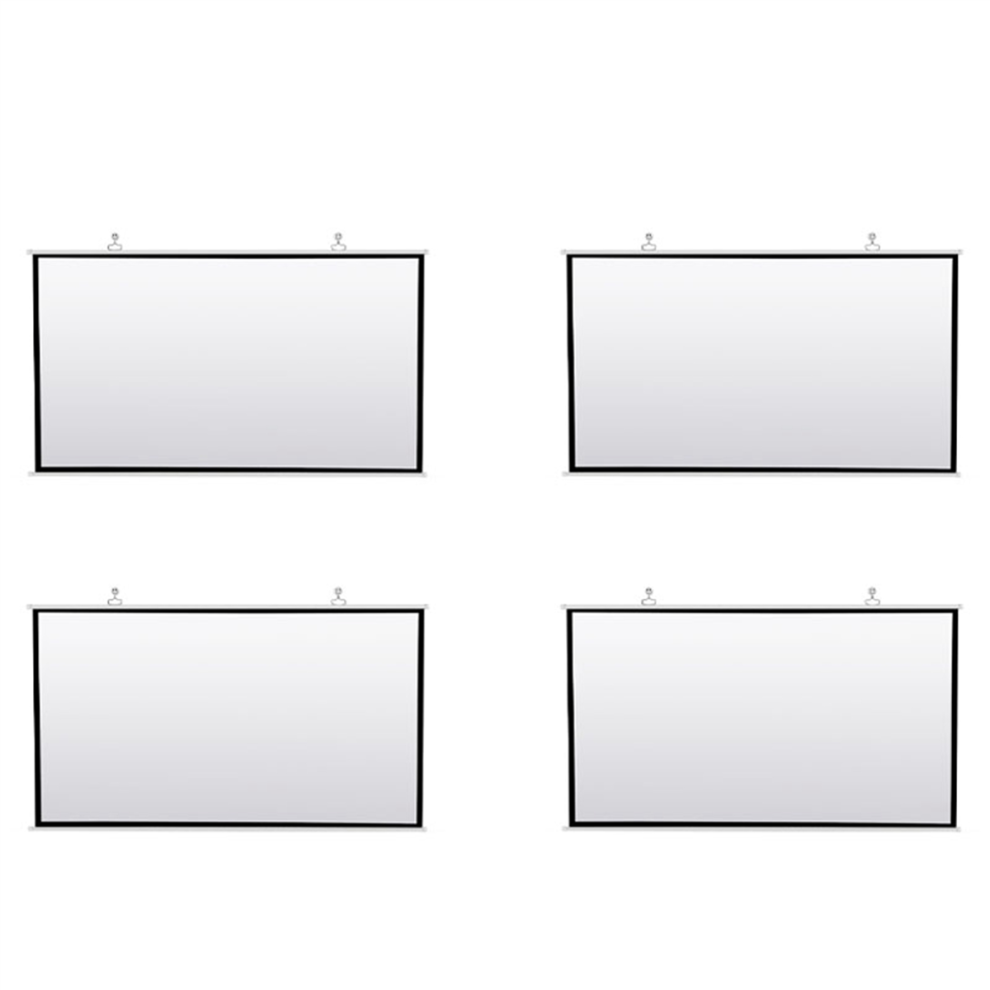 24X Portable Projector Screen For Home Theater Outdoor Hd Foldable Anti- (100Inch) White 4851689838998