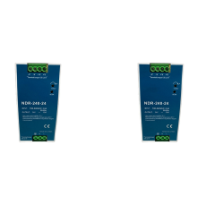 2X NDR-240-24 Ultra Thin DIN Rail Mounted 24V 10A for Industrial Control Drive Electric Cabinet Switch Power Supply