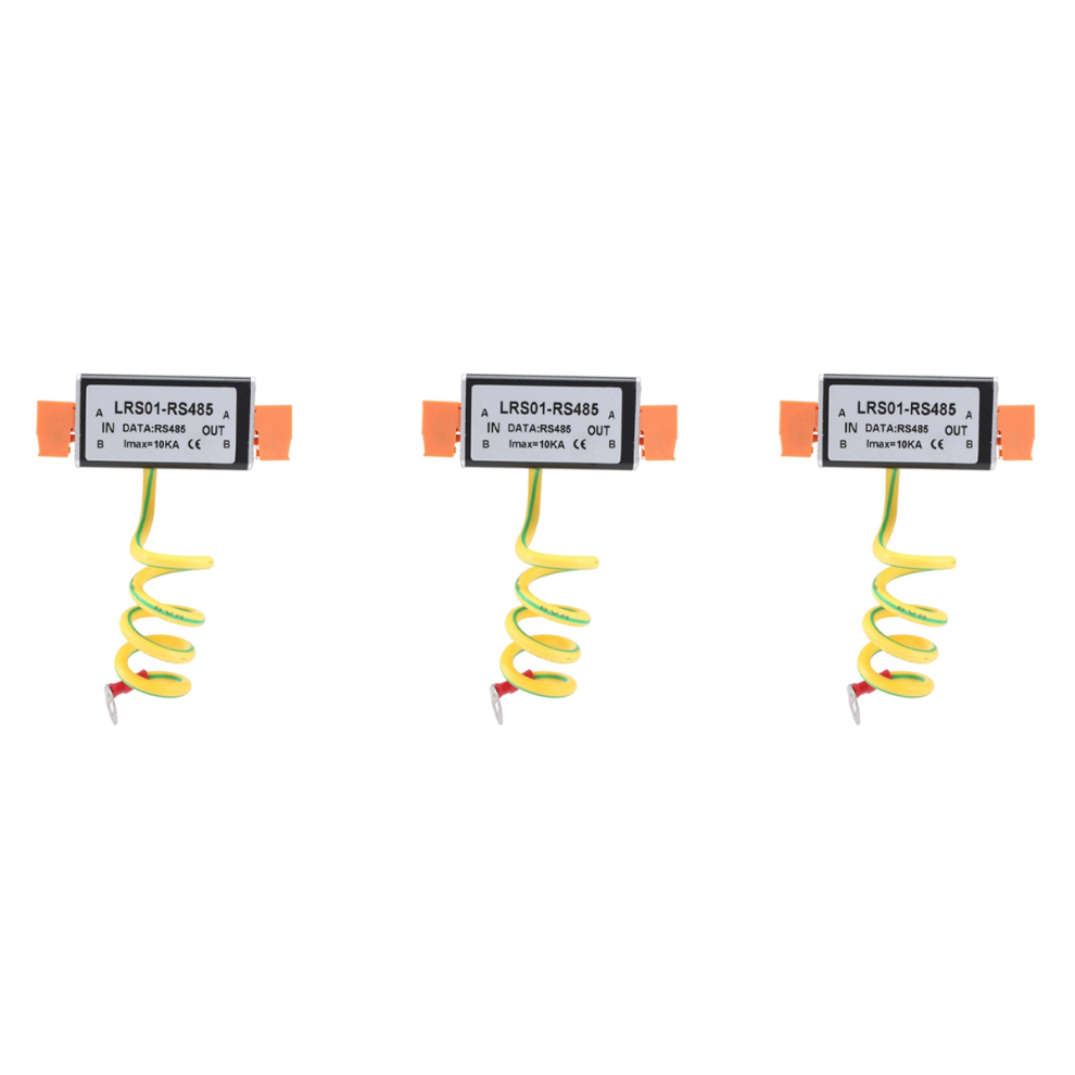 3X Rs485 Date Signal Power Arrester Anti Surge Protector Monitoring Cctv Camera Protection Device Preventer 4851689842742
