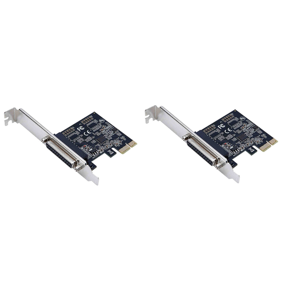 Photos - Cable (video, audio, USB) Jojomino 2X High Quality Parallel Port DB25 25Pin Pcie Riser Card Printer to PCI-E Express Converter Adapter AX99100 