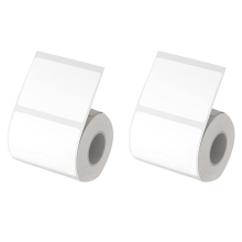 2X Label Maker Tape 50X30mm Waterproof Sticker 230 Paper Labeling Replacement with Self-Adhesive for B21/B3S