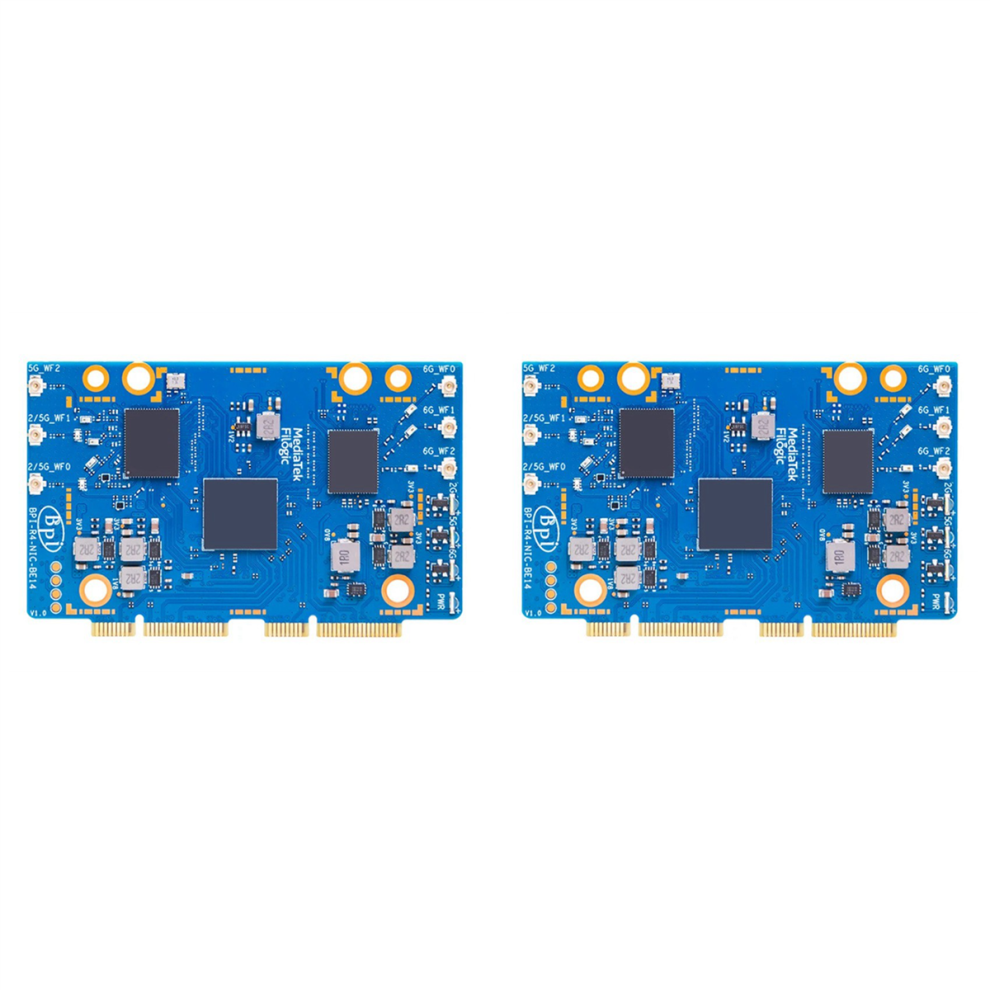 2X For Banana Pi -R4-Nic-Be14 Wifi7 Module -R4 Mt7995av Chipset 2 Pcie 3.0 Interface,2- 4851689840694