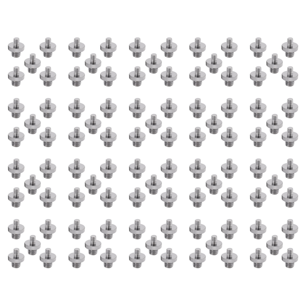 100 Pieces 1/4 Inch Male To Metal Threaded Screw Adapter Tripod Converter For Dslr Camera,Tripod 4851689840106