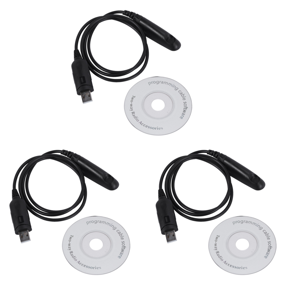 3X Usb Programming Cable For Radio Ht750 Ht1250 Pro5150 Gp328 Gp340 Gp380 Gp640 Gp680 Gp960 Gp1280 Pr860 4851689840113