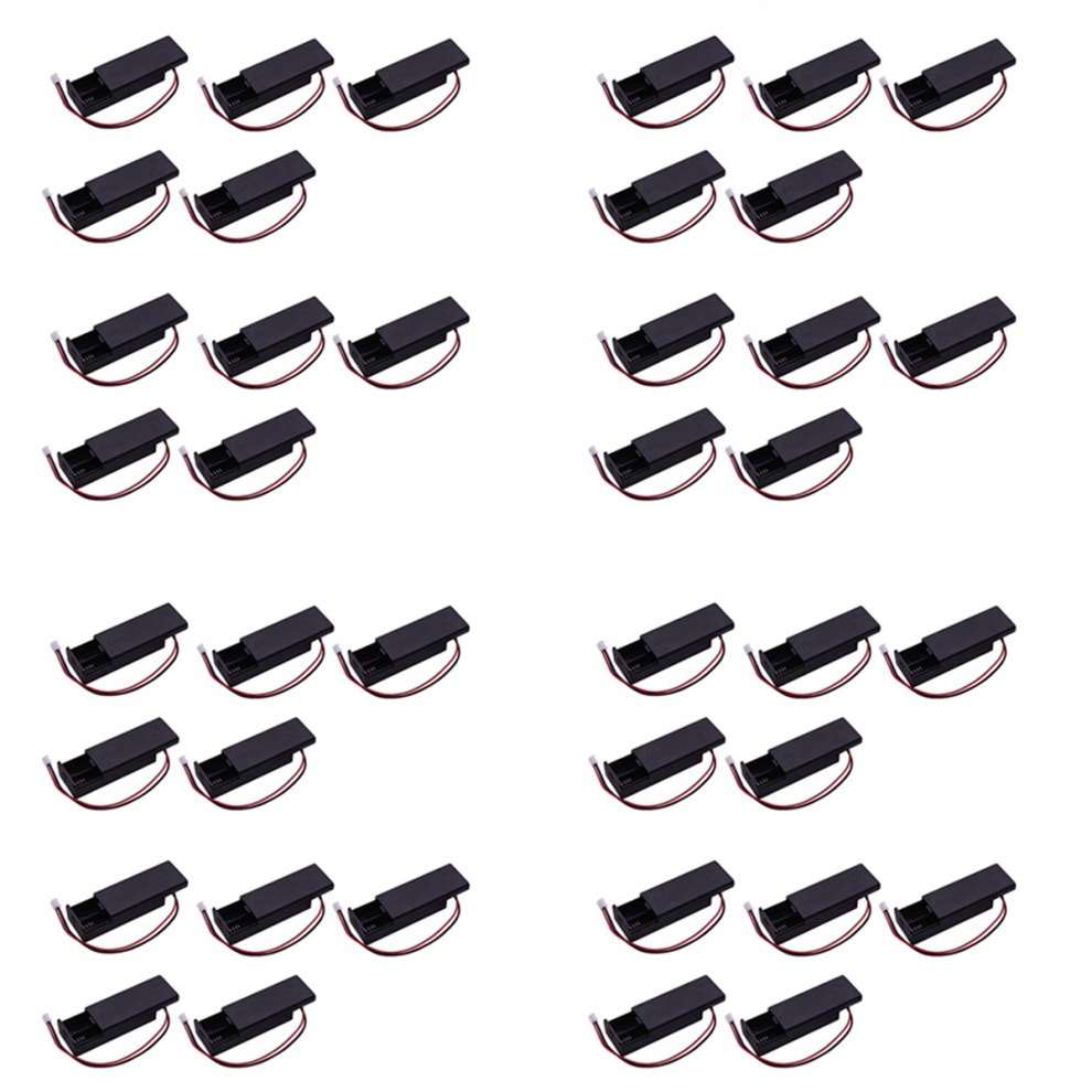 40 Pcs For Battery Holder Case Cover Shell 2Pcs Aaa Batteries 3V Ph2.0 Microbit Development Board Kids Black 4851689843183