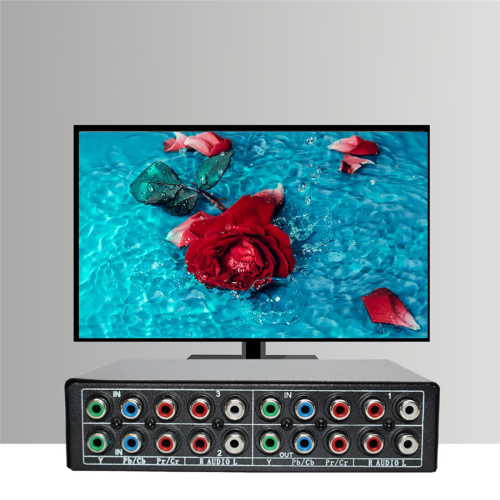 2X RGB Component Switch Selector 5 3-Way YPBPR Cable AV Switcher for PS2 DVD Player TV 2