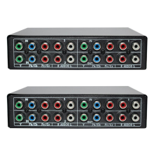 2X RGB Component Switch Selector 5 3-Way YPBPR Cable AV Switcher for PS2 DVD Player TV