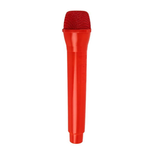 (red) Fake Prop Microphone Props Artificial Microphone Prop Kids Microphone Toy