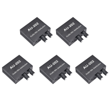 5X AU-202 2 Input Output Stereo Mixer Audio Distributor for Headphone External Power AMP Volume Alone Control